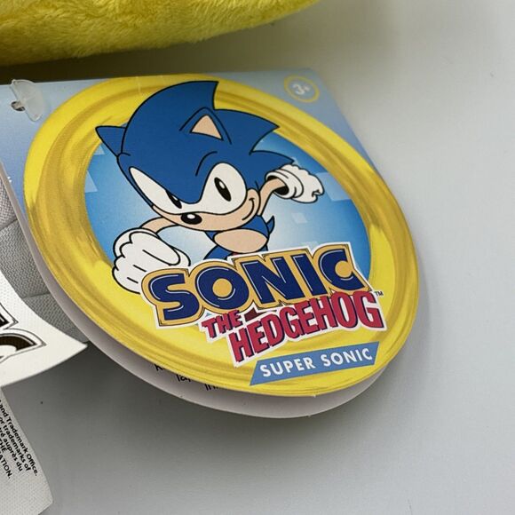 SEGA Tomy Sonic The Hedgehog Classic Super Sonic 11” Plush Yellow NWT - Picture 4 of 6